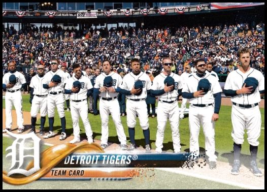 8 Detroit Tigers Team Card